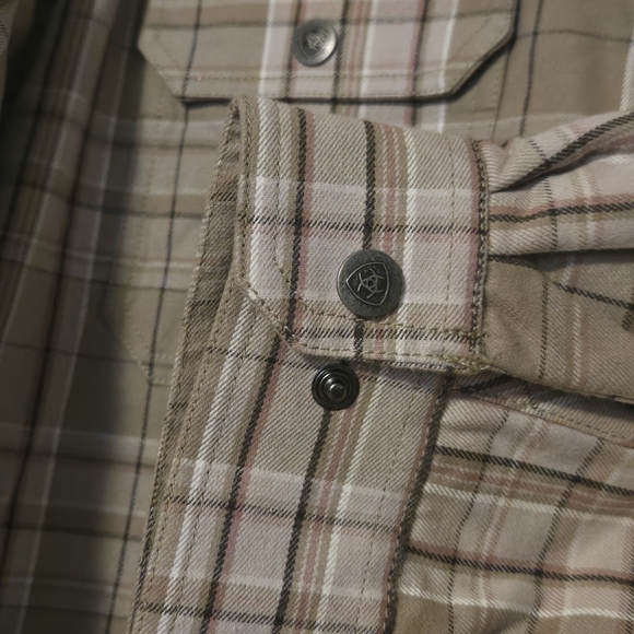 NWOT Ariat Rebar Women's Flannel Hooded Jacket - Picture 6 of 7